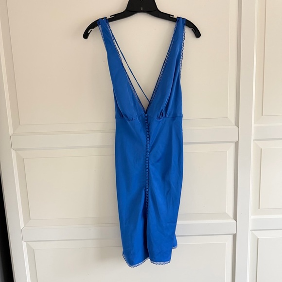 NEW MESHKI Periwinkle Blue Amiri Mini Dress Size XL 41663